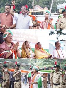 1700 फीट लंबे तिरंगे के साथ कुनकुरी में निकली भव्य तिरंगा यात्रा, 5 हजार से अधिक लोग हुए शामिल